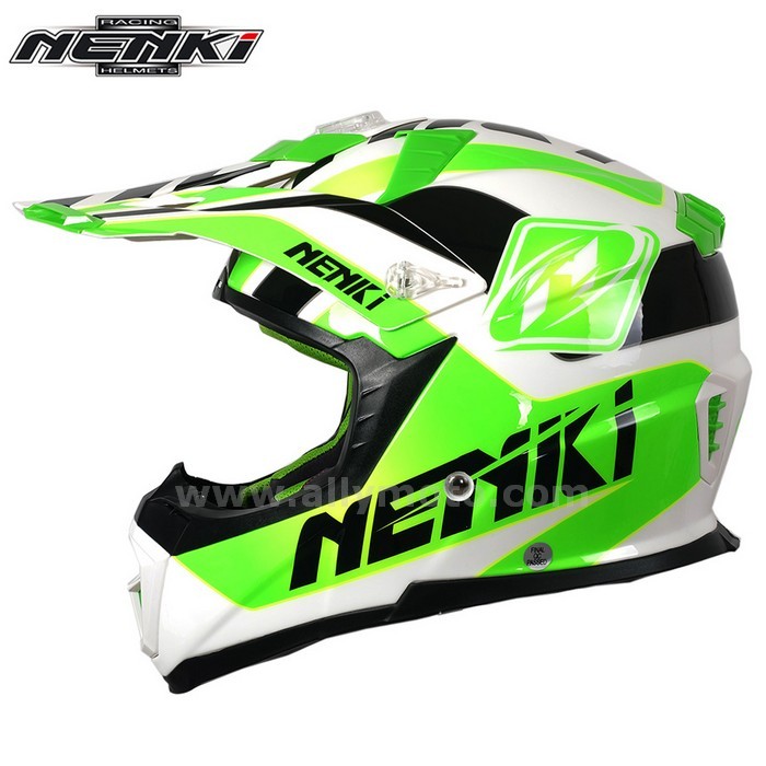 129 Nenki Men Women Motocross Off-Road Full Face Helmet Fiberglass Shell Atv Dirt Mx Bmx Dh Mtb Racing Helmets